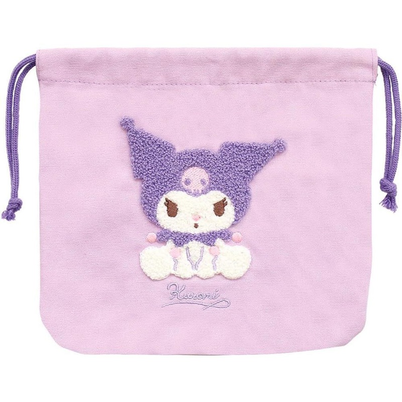T’s Factory Sanrio Sagara Embroidery Drawstring Pouch Kuromi