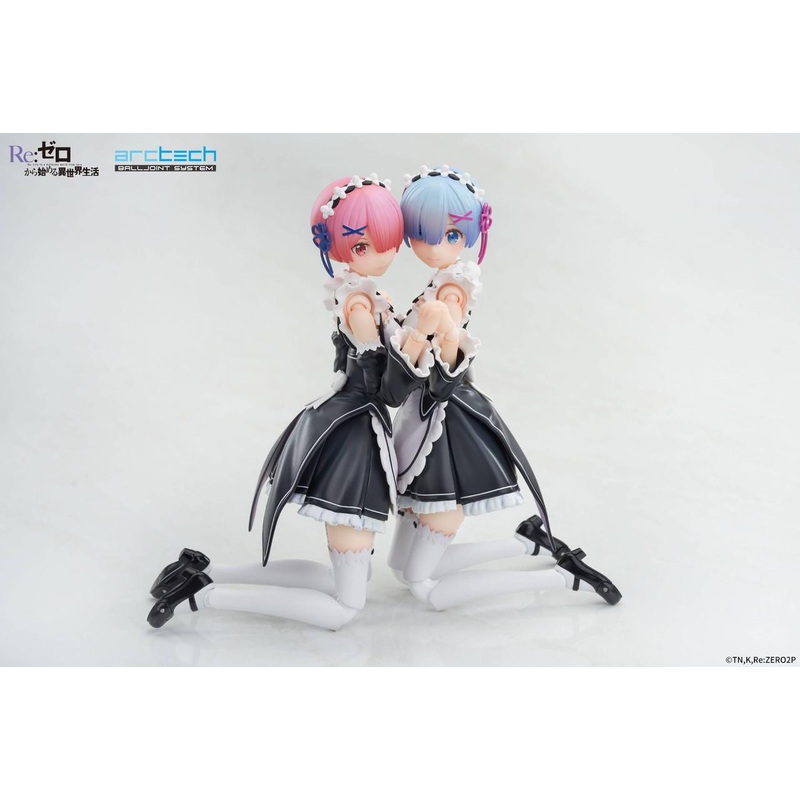 APEX: ARCTECH Posable Series: Re:ZERO -Starting Life in Another World – Ram & Rem Set 1/8 Posable Figure