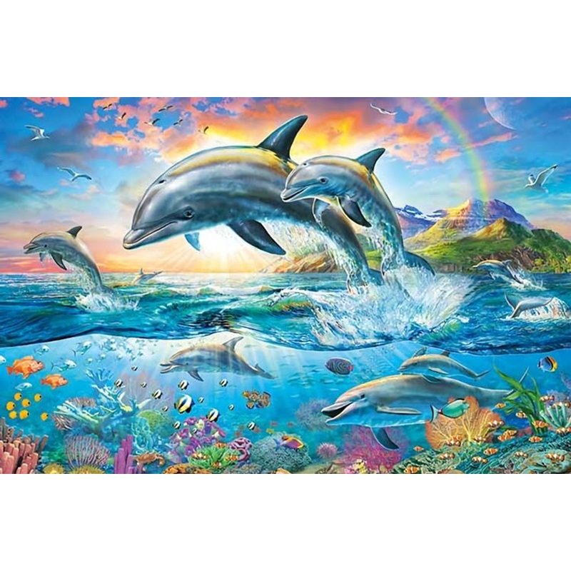 Appleone 1000-894 Jigsaw Puzzle Dolphin Parade (1000 Pieces)