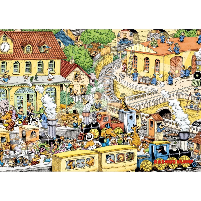 Ensky Jigsaw Puzzle 108-598 RASMUS KLUMP Station (108 Pieces)