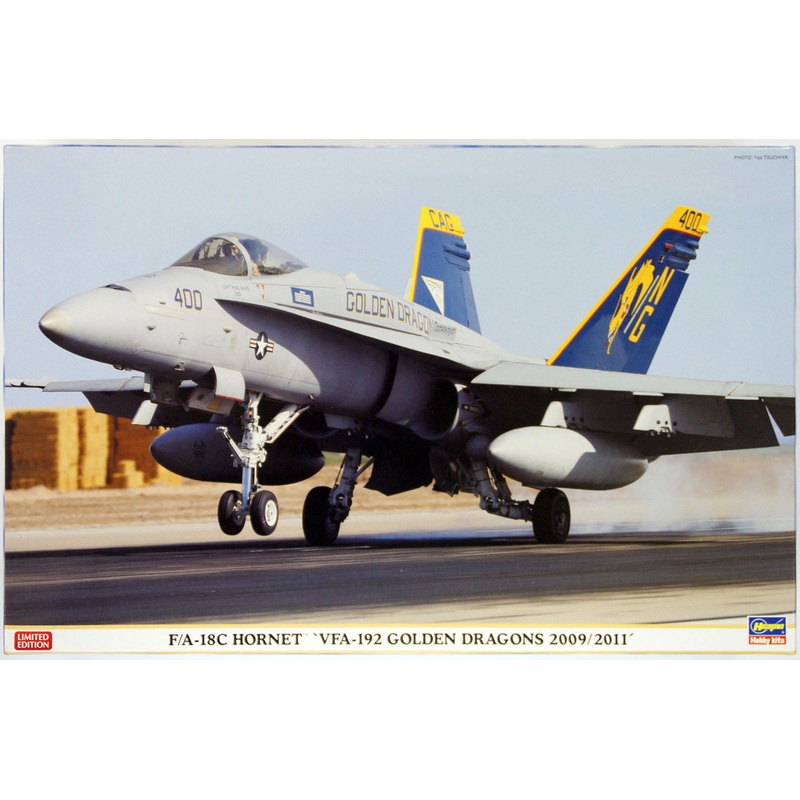 Hasegawa 07326 F/A-18C Hornet VFA-192 Golden Dragons 2009/2011 1/48 Scale Kit