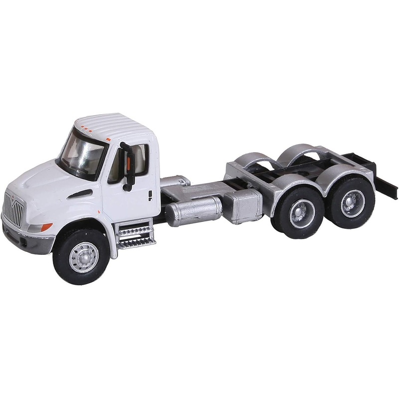 International 4300 Dual-Axle White Semi Tractor