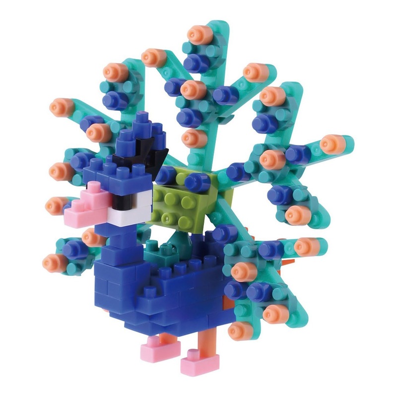 Kawada NBC-142 nanoblock Peacock