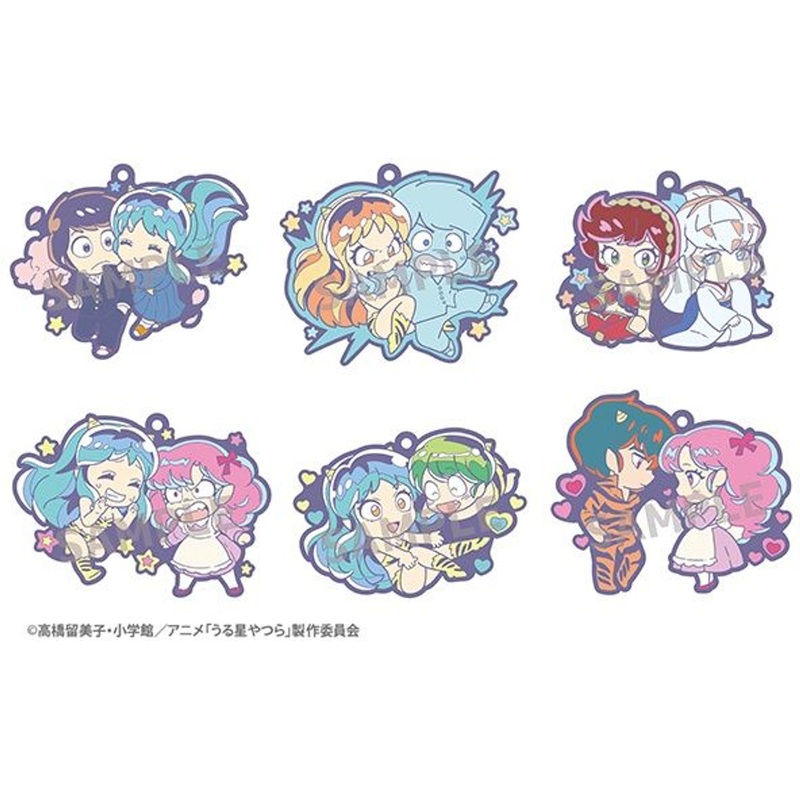 Megahouse Rubber Mascot Buddy Colle Urusei Yatsura 6pcs Complete Box