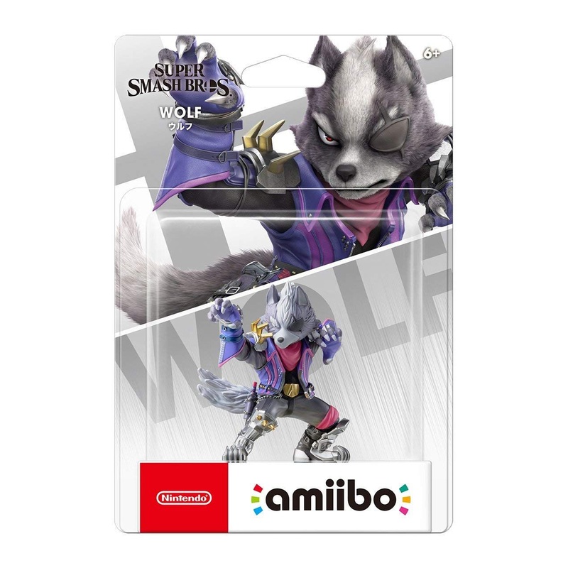 Nintendo amiibo Super Smash Bros. Series Wolf Figure (Star Fox)