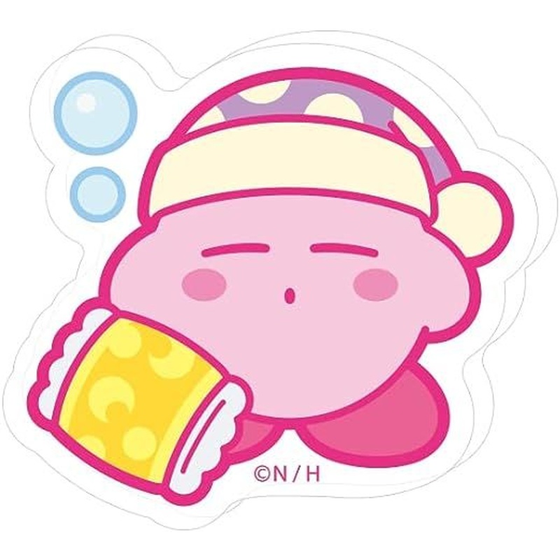T’s Factory Kirby MUTEKI! SUTEKI! CLOSET Acrylic Sticker – Sleepy Kirby