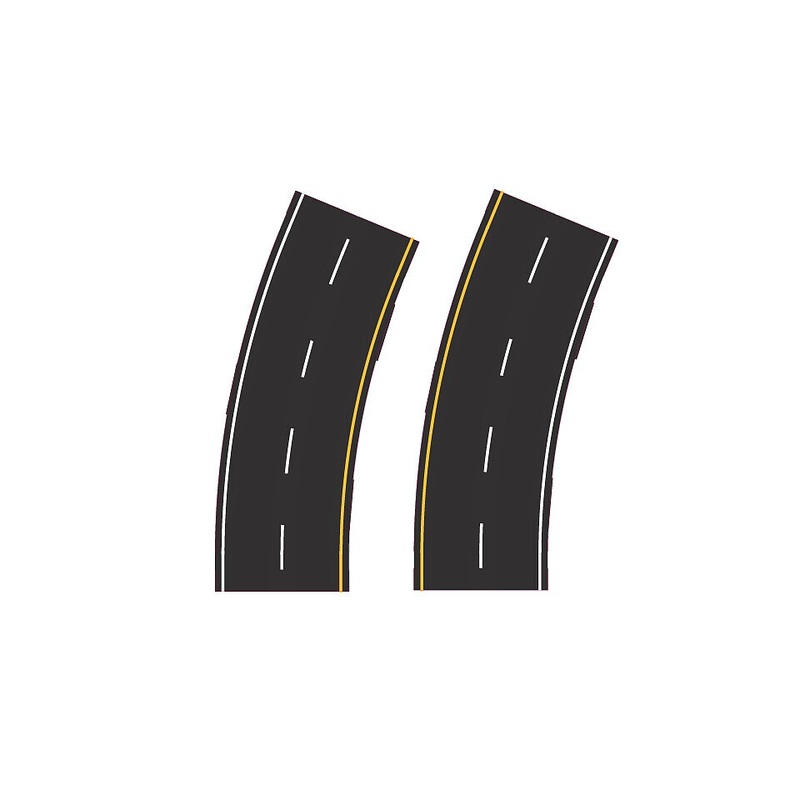 Fresh Asphalt Broad Curve Interstate Type