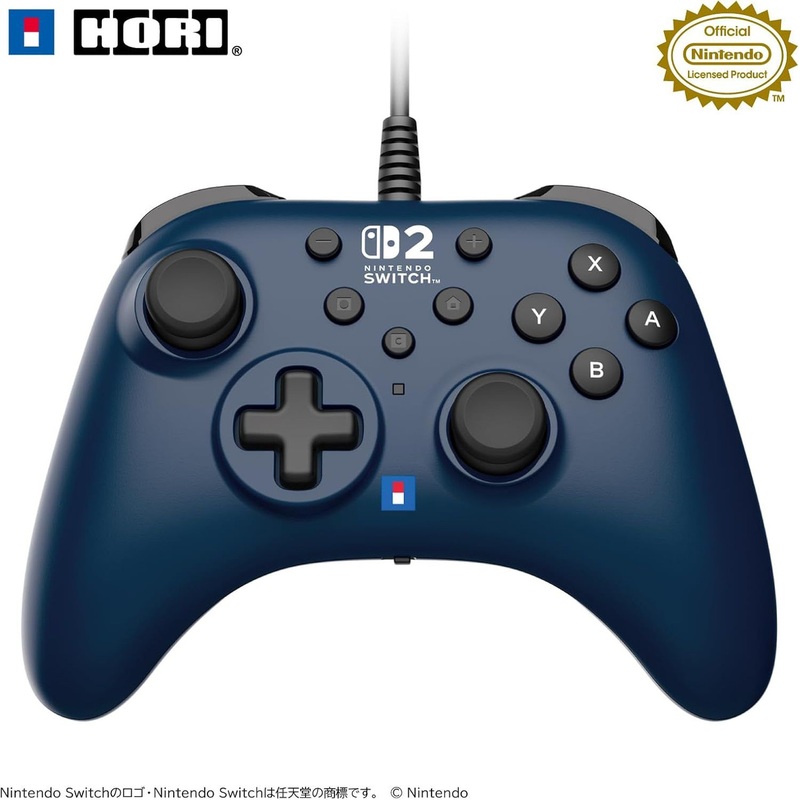 Hori Pad Turbo For Nintendo Switch 2, Windows PC. Navy
