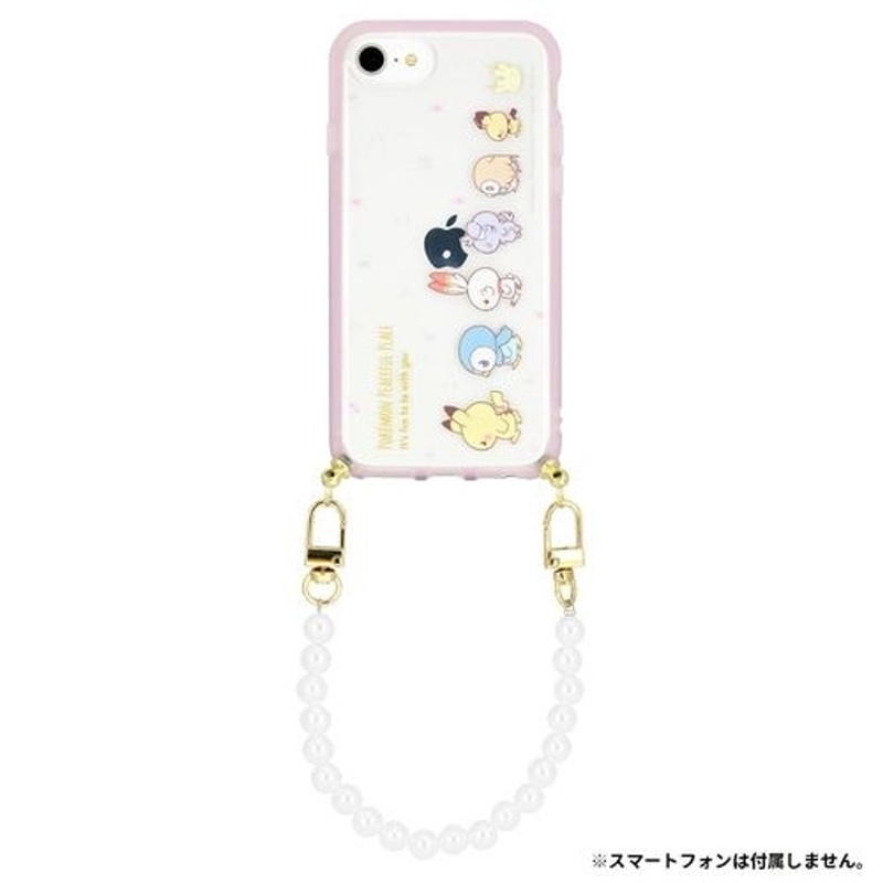 Pokemon Center Original PokePeace IIIIfit Case for iPhone SE (3rd/2nd gen.)/8/7/6s/6 with Pearl Strap – In-a-row