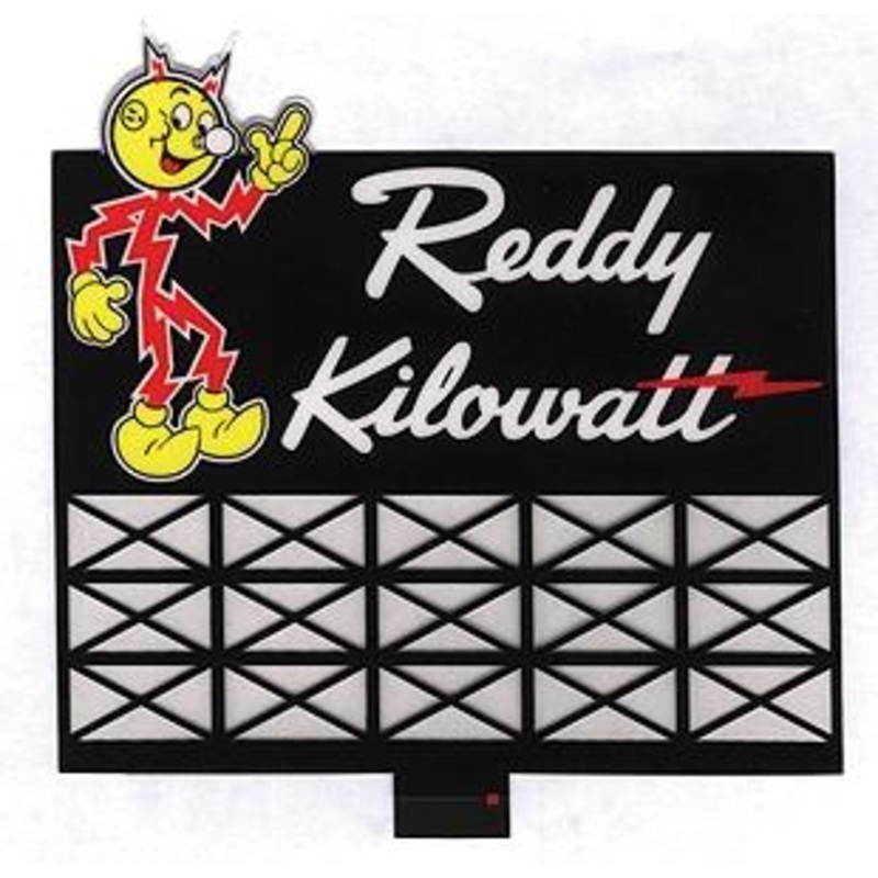 Reddy Kilowatt Animated Neon Billboard