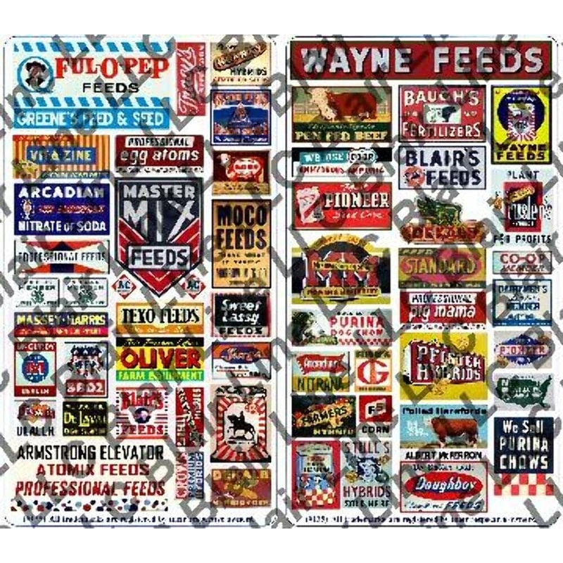 Vintage Feed & Seed Storefront & Advertising Signs