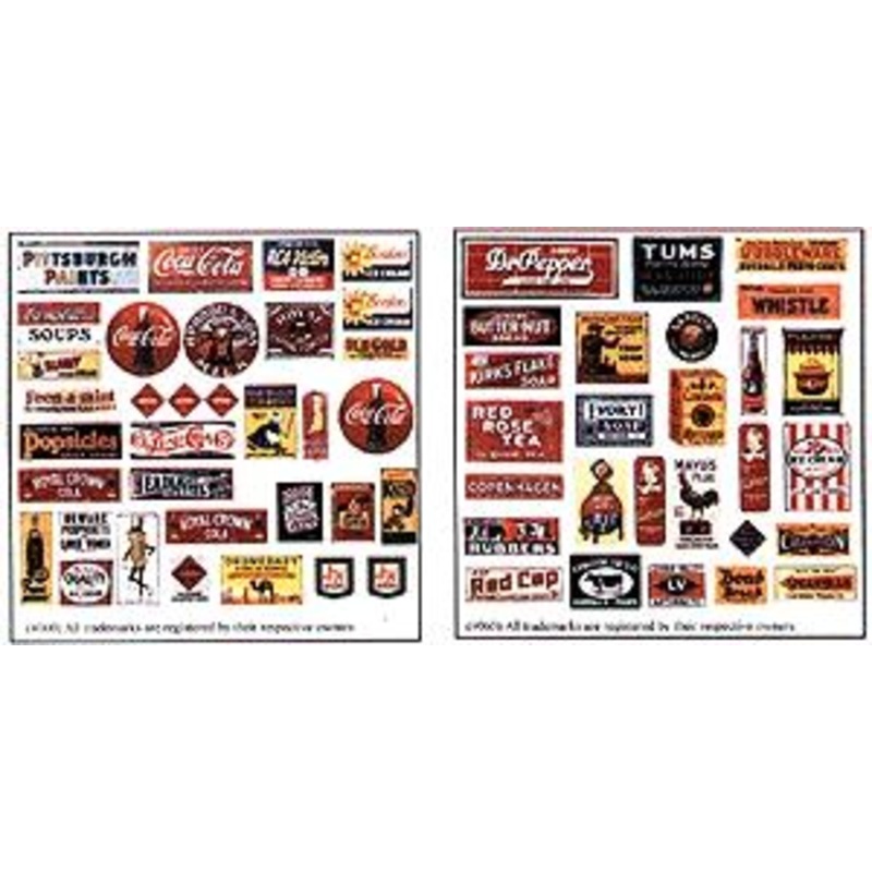 Advertising Signs Porcelain Advertising Set #1