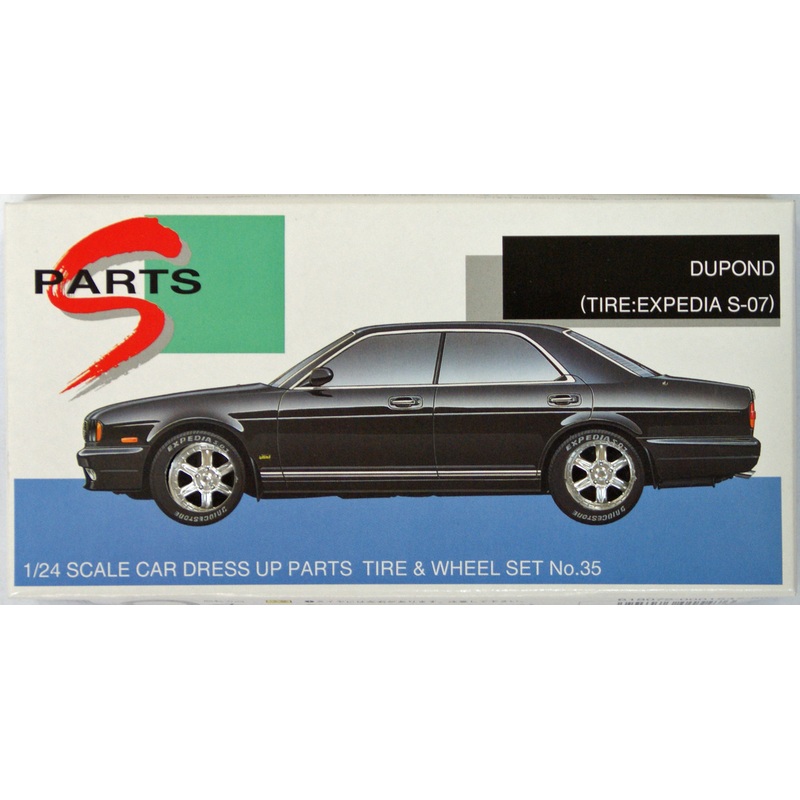 Aoshima 15476 Tire & Wheel Set DUPOND (Tire: Expedia S-07) 1/24 Scale Kit