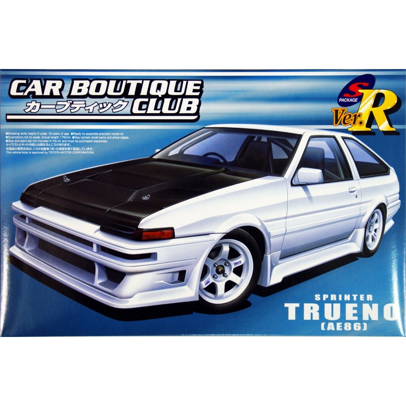 Aoshima 47750 Toyota Sprinter Trueno (AE86) Car Boutique Club 1/24 Scale Kit