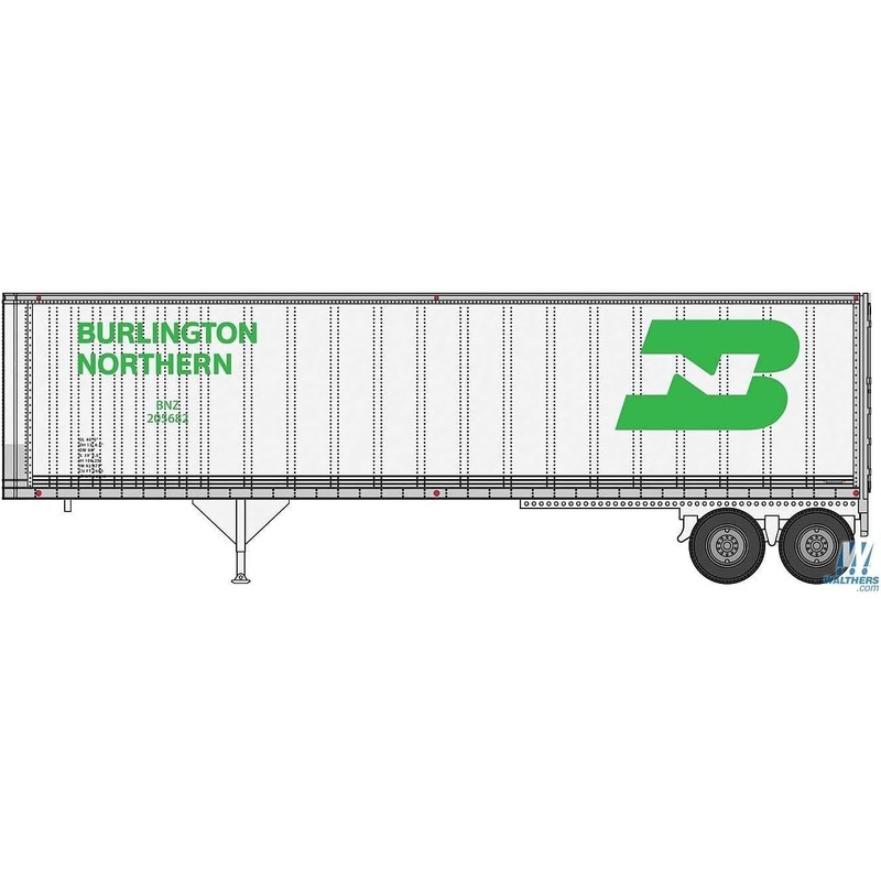 Burlington Northern 40′ Trailmobile Trailer (2)