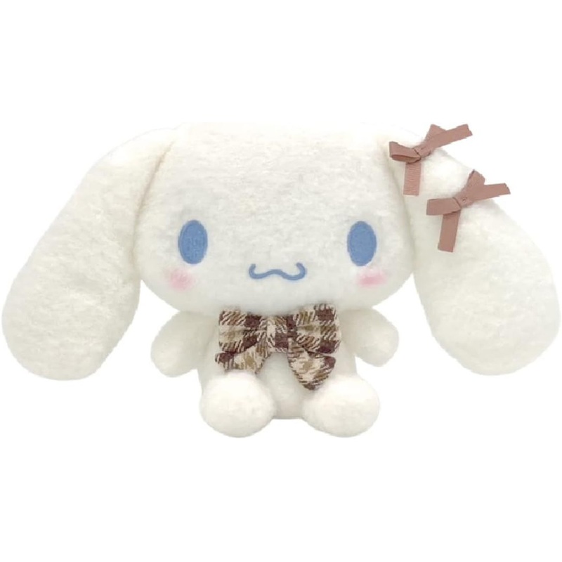 Nakajima Sanrio Plush Toy S Cinnamoroll (Fluffy Mocha Check)