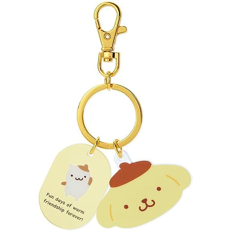 Sanrio Acrylic Face Shaped Keychain – Pom Pom Purin