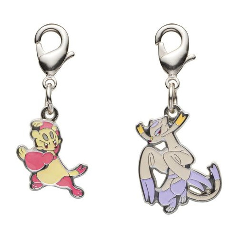 Pokemon Center Original Metal Keychain Series – Mienfoo 619-620