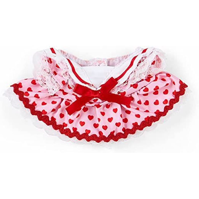 Sanrio Dress-Up Clothes for Plush Toy S Heart Print Dress (Pitatto Friends)