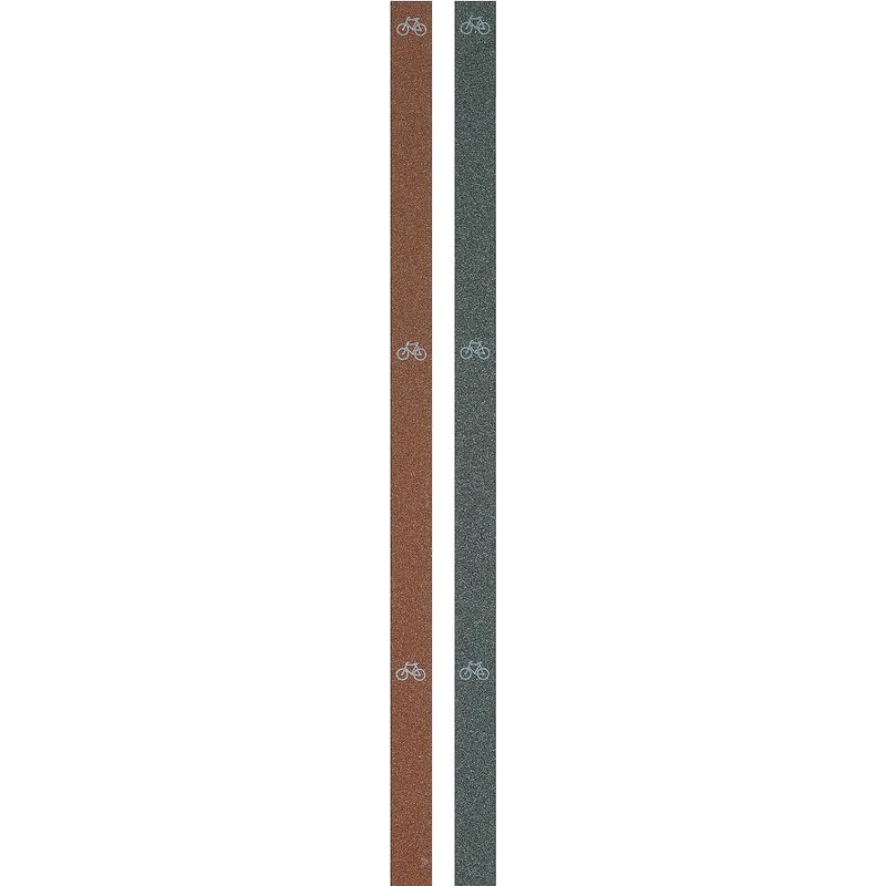 Bycicle Path 14.5 mm Grey/Red with Bicycle Symbol