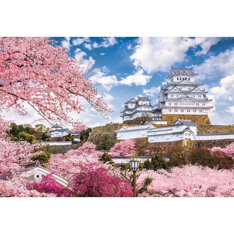 Epoch 25-189 Jigsaw Puzzle Cherry Blossom with Himeji Castle Hyogo (Scenery) (300 Pieces)