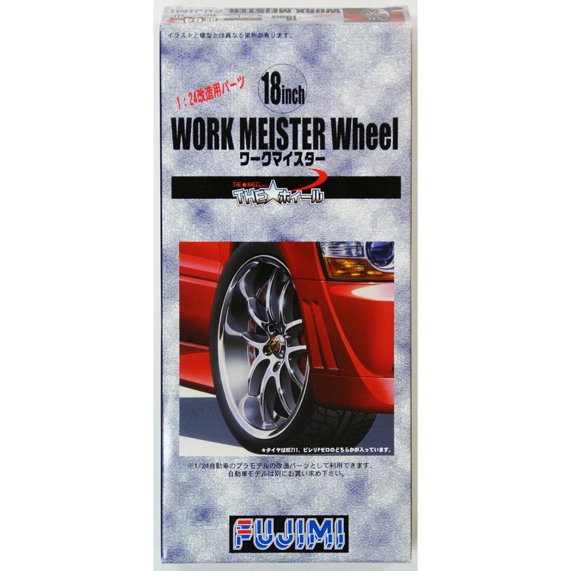 Fujimi TW64 Work Meister Wheel & Tire Set 18 inch 1/24 Scale Kit