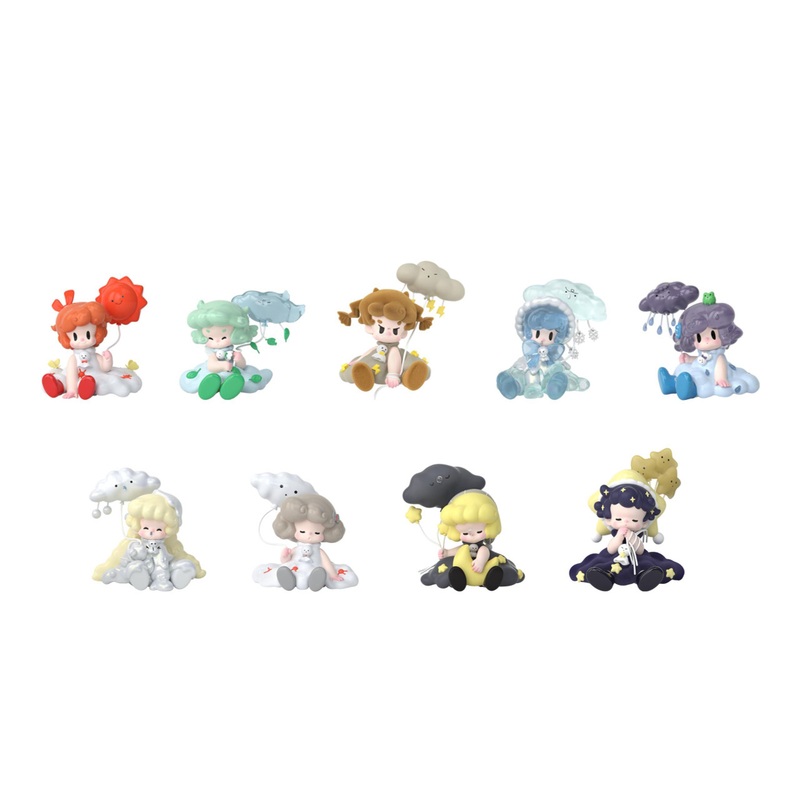 52Toys Blind Box Uki Moods And Weather Series 8-Piece Box.