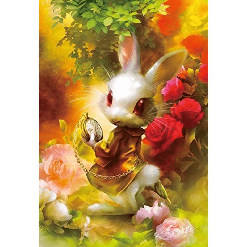 APPLEOne Jigsaw Puzzle 300-298 Alice in Wonderland White Rabbit (300 Pieces)