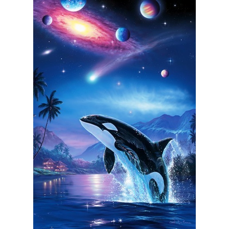 Epoch Jigsaw Puzzle 02-219 Lassen Dolphin Silent Journey (108 Pieces)