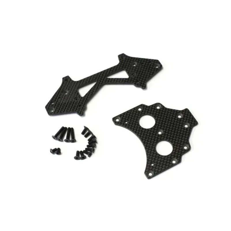 Kyosho SCW022B Long WB Rear Plate set (273mm/Carbon)