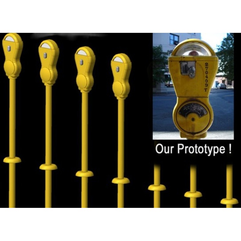 Parking Meters Ylw 14/ – N-Scale (14)