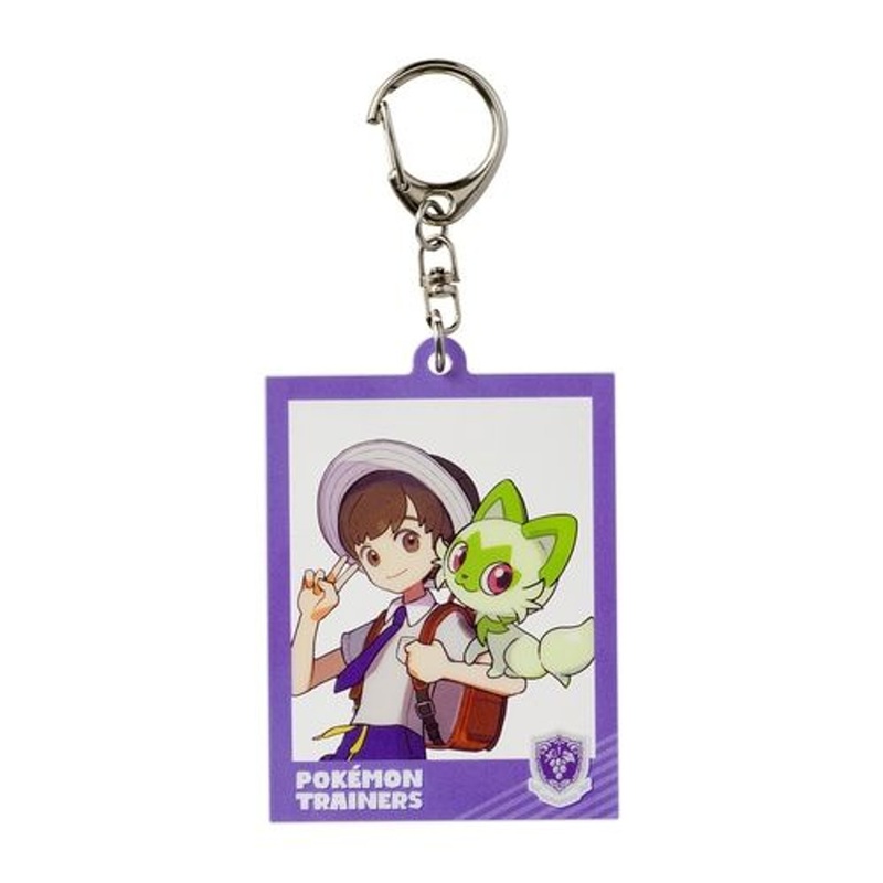 Pokemon Center Original Photo Frame Style Acrylic Keychain Florian & Sprigatito (Pokemon Trainers)