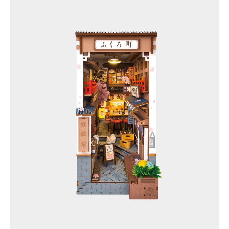 ROBOTIME DIY Miniature Kit Sakura Wine Alley (249 Pieces)