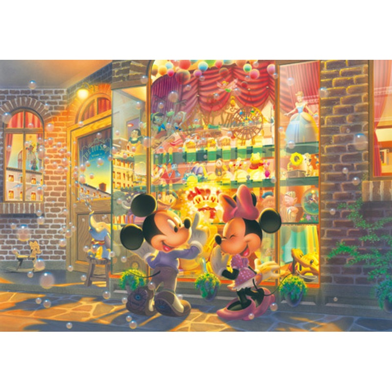 Tenyo Japan Jigsaw Puzzle DSG-500-423 Disney Mickey Minnie Toy Shop (500 Pieces)