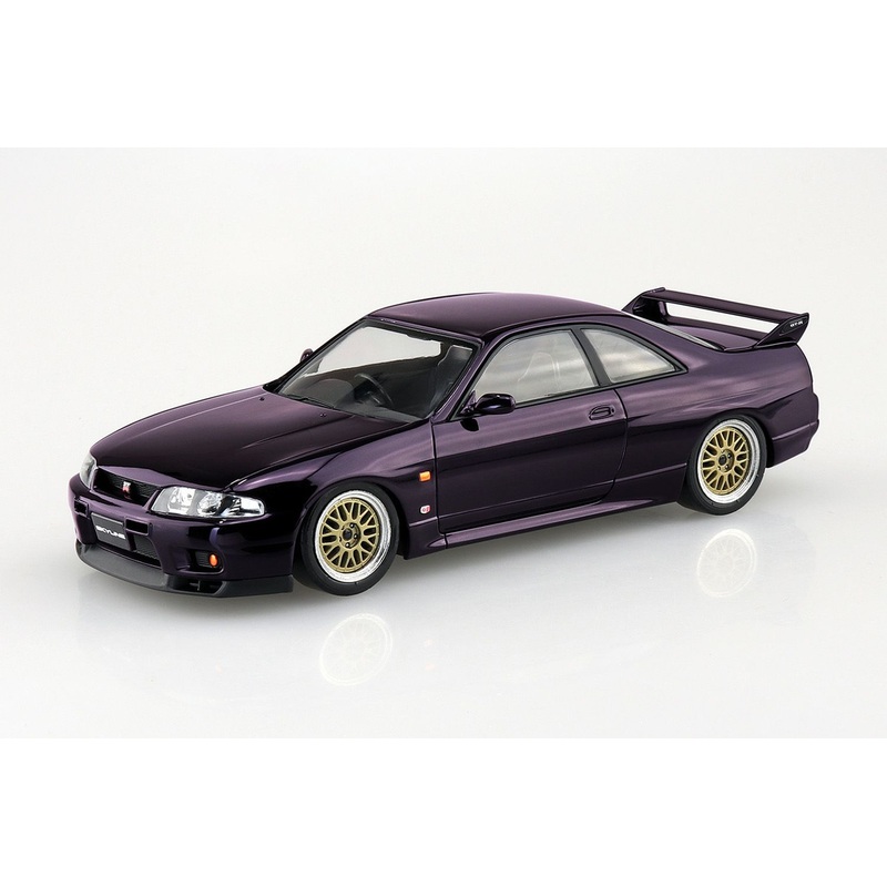 Aoshima The Snap Kit 1/32 Nissan R33 Skyline GT-R Custom Wheel (Midnight Purple) Plastic Model