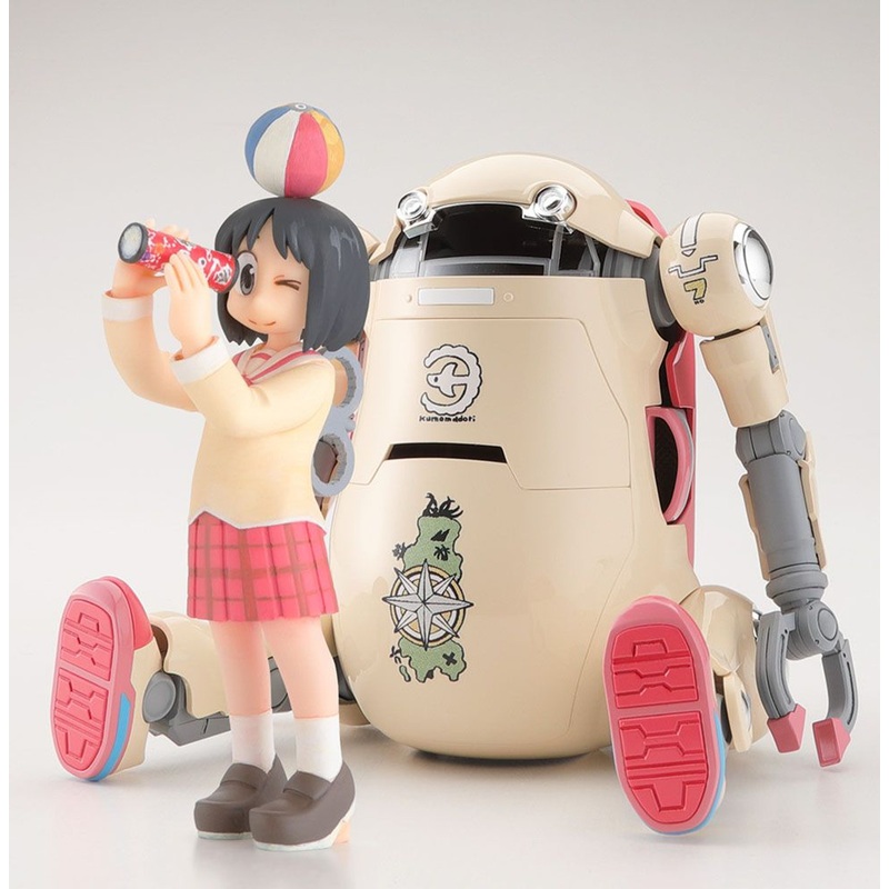 Hasegawa 1/20 MechatroWeGo No.06 Nichijou Collaboration Warm Plastic Model + Nano Shinonome 1/20 Resin Figure