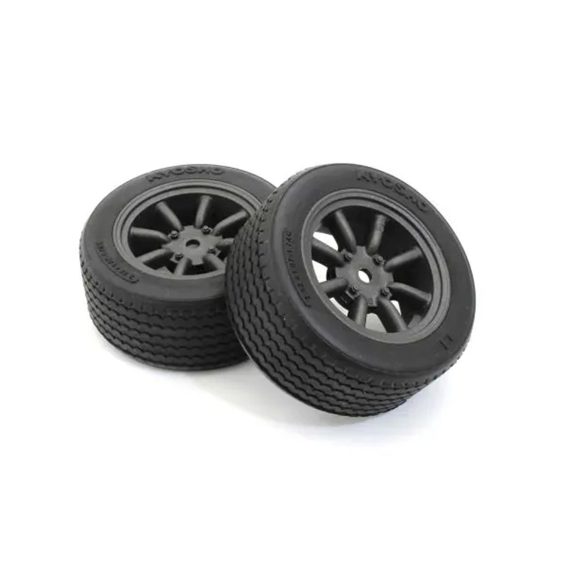 Kyosho FATH706BKM Glued TC Tire FZ02 (M/8Swatanabe Wheel/BL/2p)