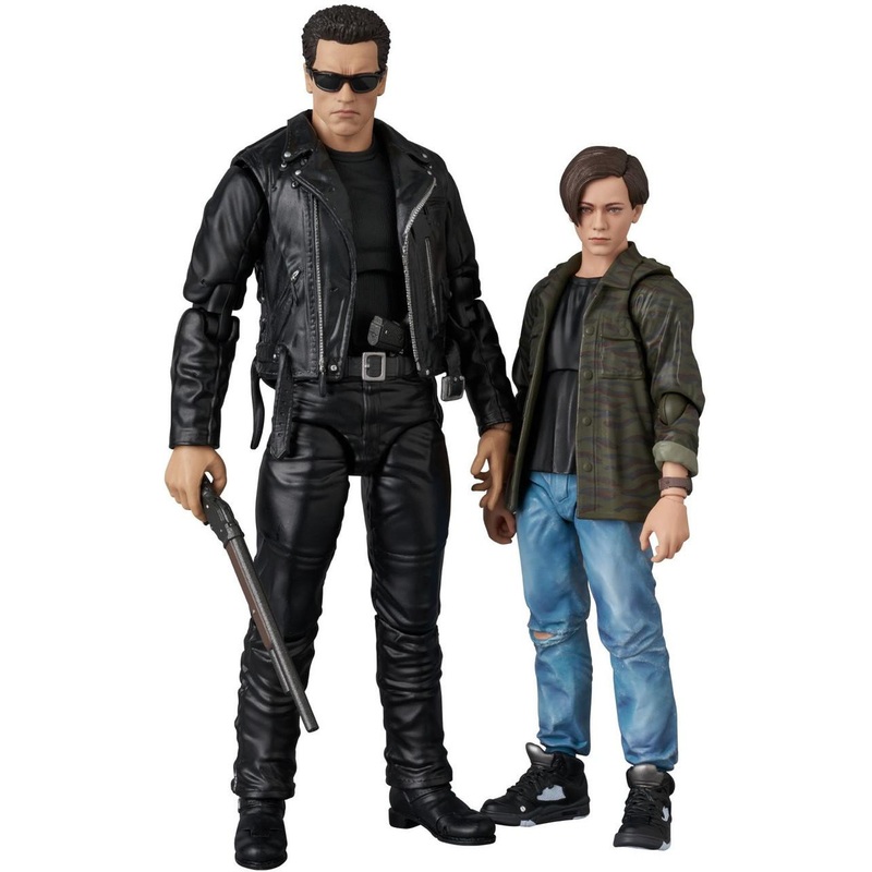 Medicom MAFEX T-800 (T2 Ver.) & John Connor Action Figure (Terminator 2: Judgment Day)