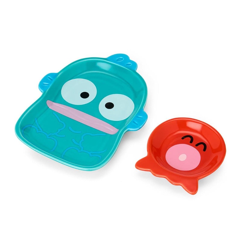 Sanrio Hangyodon Character-Shaped (Plate Set of 2) (Hangyodon and Sayuri’s Exciting Life)