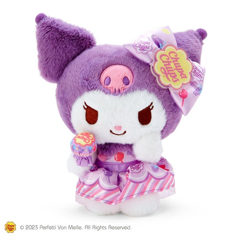Sanrio Plush Toy Kuromi (Chupa Chups Collaboration Design)