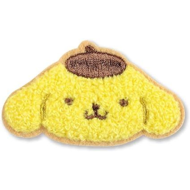 T’s Factory Sanrio Mokomoko Fluffy Embroidery Sticker Pom Pom Purin