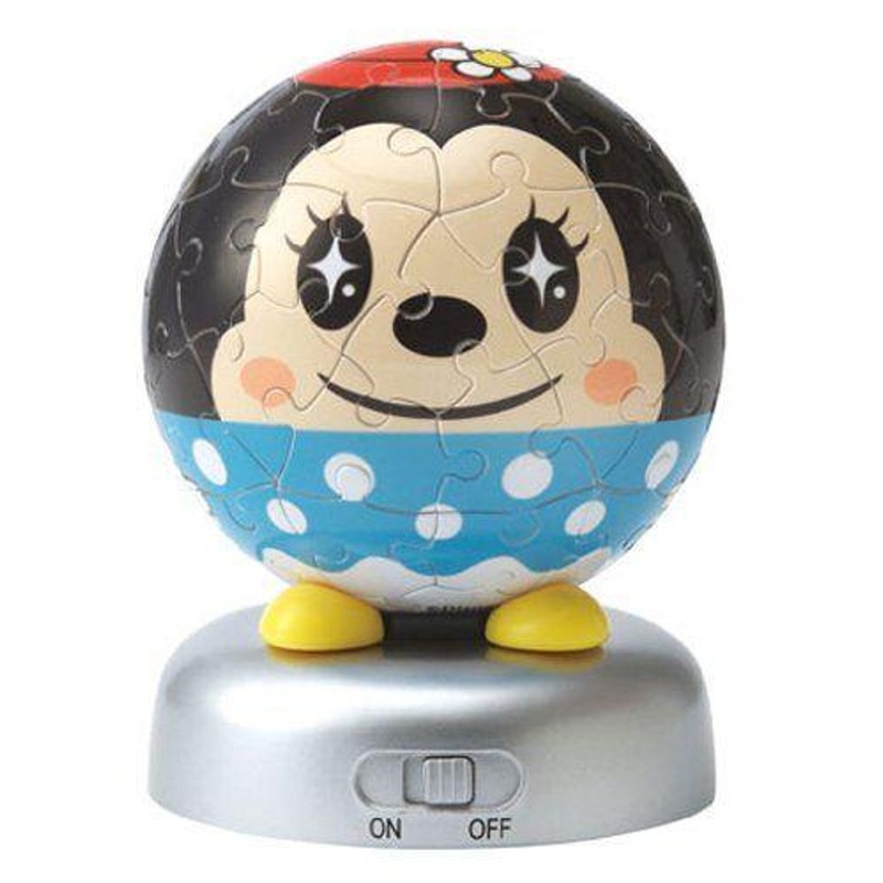 Yanoman 2003-401 Jigsaw Puzzle 3D Lantern Egg Minnie Mouse (60 Pieces)