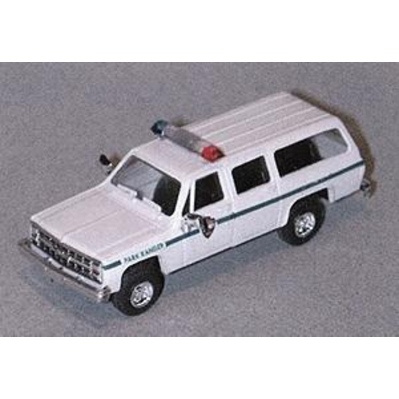 Chevy Suburban Park Ranger White & Green Stripe