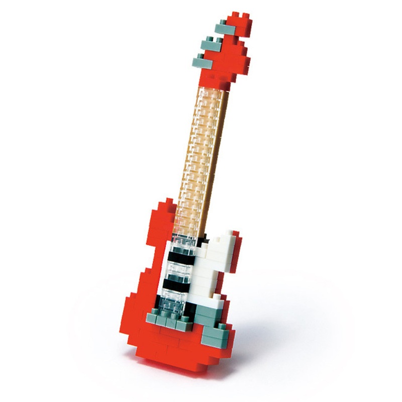 Kawada NBC-037 nanoblock Electric Guitar Red