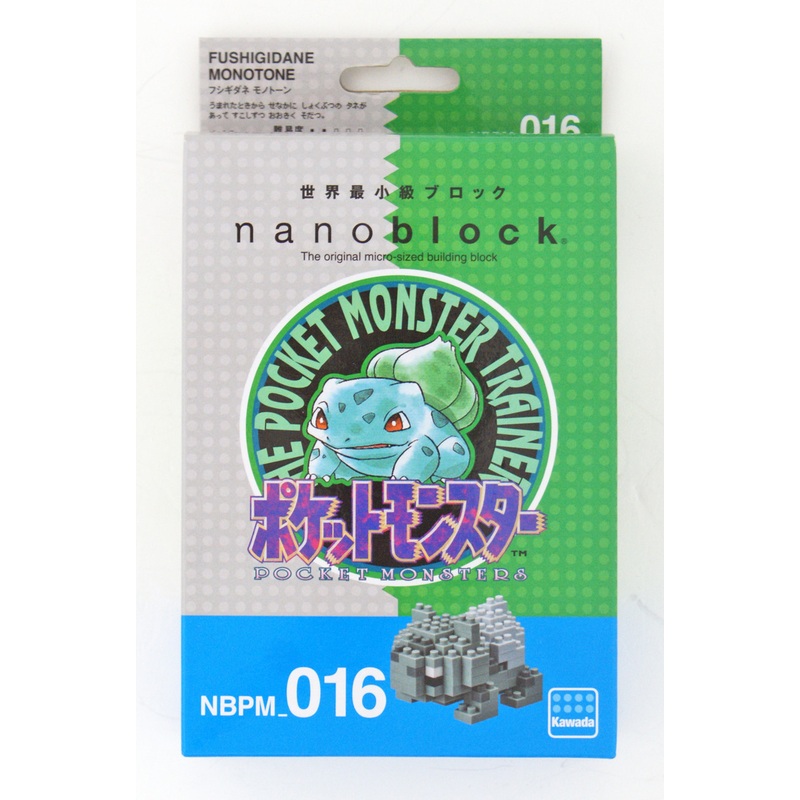 Kawada NBPM-016 nanoblock Pokemon Bulbasaur (Fushigidane) MonotOne