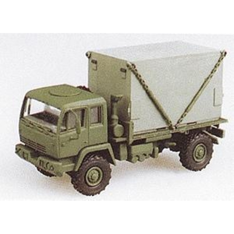 M1079 2.5-Ton Single-Axle Flatbed w/S-280 Shelter Load