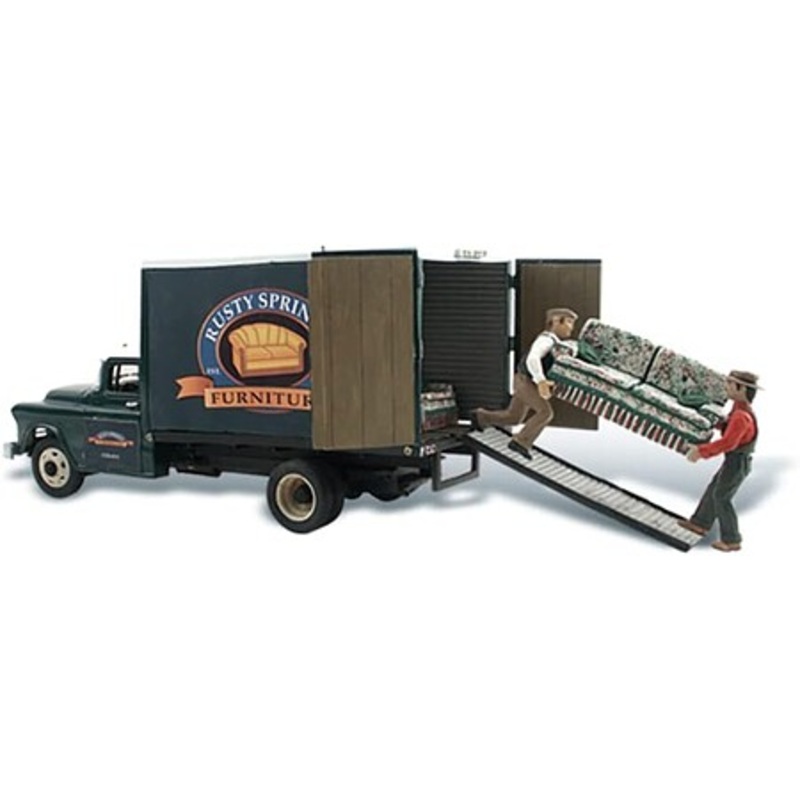 Rusty Springs Furniture Delivery Box Truck with Figures