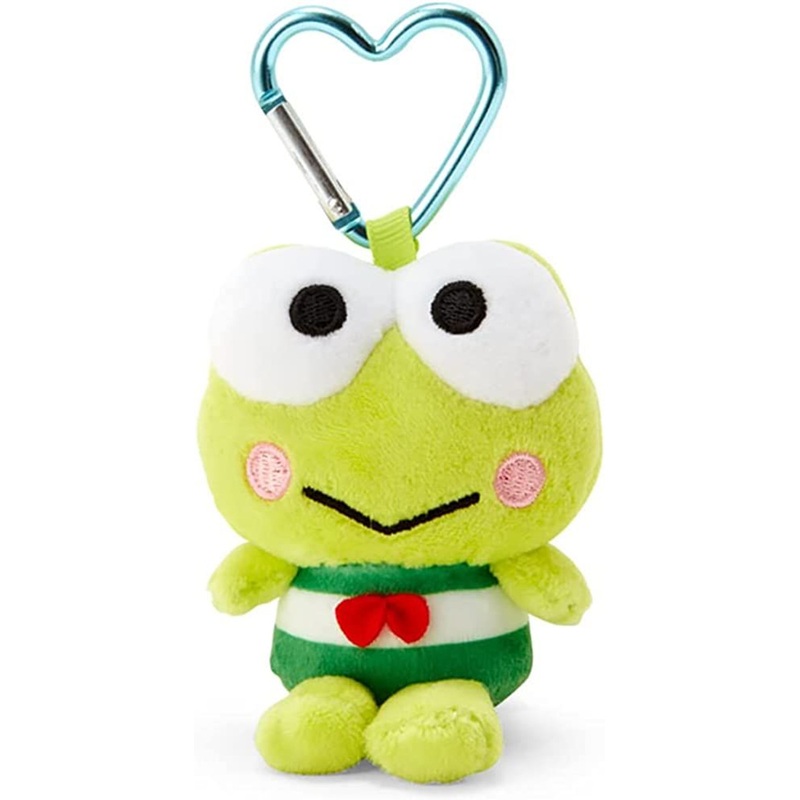 Sanrio Plush Mascot Holder with Heart Carabiner – Kero Kero Keroppi