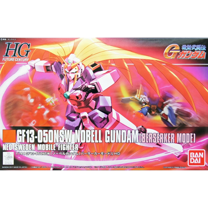 Bandai HGUC 129 GF13-050NSW NOBELL Gundam (BERSERKER MODE) 1/144 Scale Kit