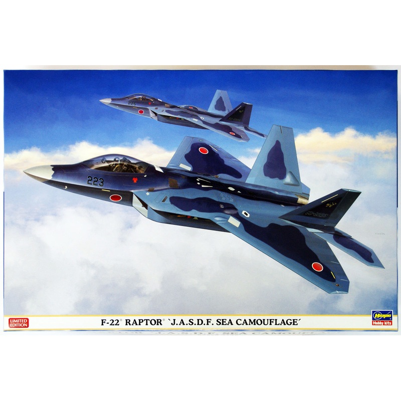 Hasegawa 02088 F-22 Raptor JASDF Sea Camouflage 1/72 Scale Kit